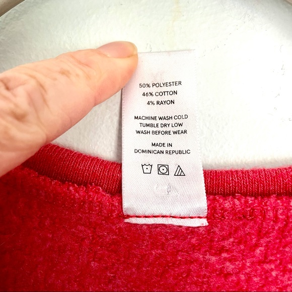 3/$25 American Flag Boston Dog Graphic Crewneck Sweatshirt Faded Red Woman’s XL - Picture 7 of 12